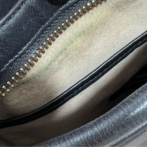 Brahmin Vintage Black Leather Crossbody Handbag Purse - Picture 8 of 14